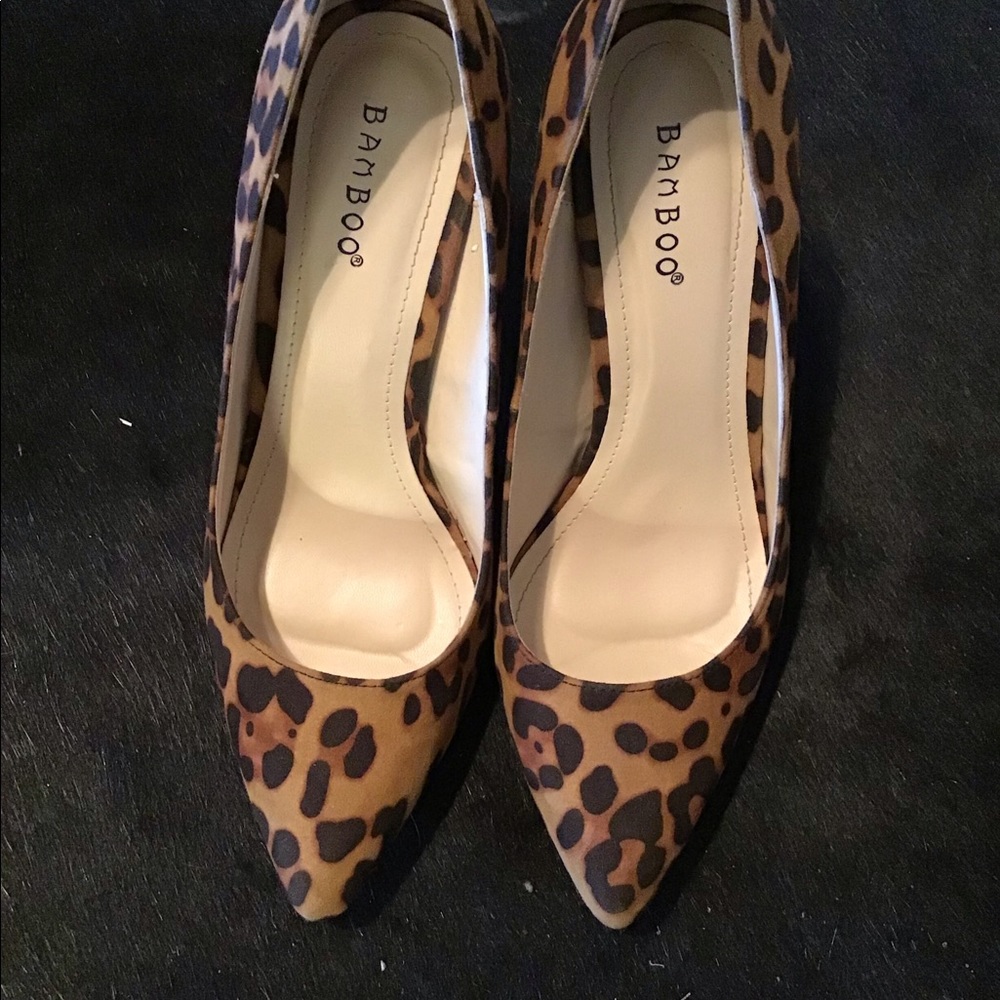 Bamboo stiletto heels